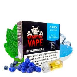 Cartucho líquido especial apenas para Pod Aspire Gusto Mini Vampire Vape Heisenberg Pod Nic Salt 20mg 2ml (Pack 3)