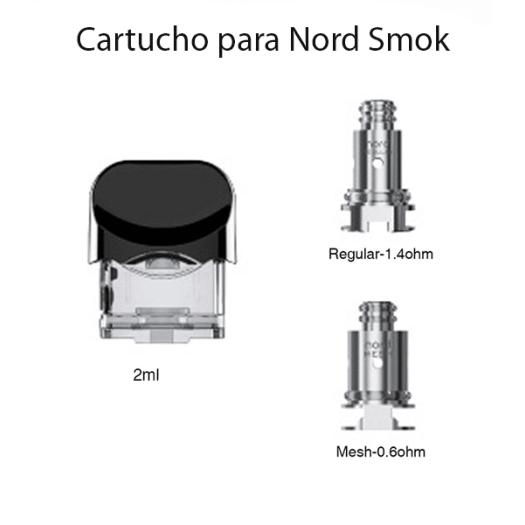 Cartucho para Pod Nord + 2 Coils - Smok
