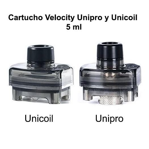 Cartucho Velocity Unipro e Unicoil 5 ml - Embalagem com 2 Cartuchos