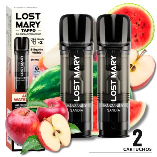Cartuchos APPLE WATERMELON 20mg Tappo Lost Mary | 2 Unidades |