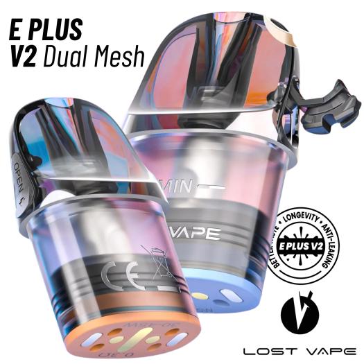 Cartuchos E Plus | V2 DUAL MESH | 2ml (3pcs) Lost Vape