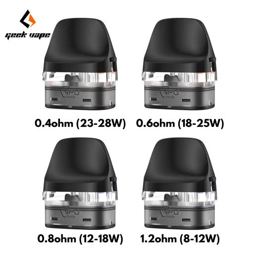 Cartuchos Geekvape Serie J (2 unidades) (0,4 / 0,6 / 0,8 / 1,2 Ohms) Digi Pro e Digi Max
