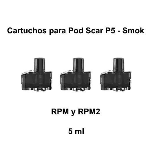 Cartuchos para Pod Scar P5 - 5 ml (Pack 3 ) – Smok