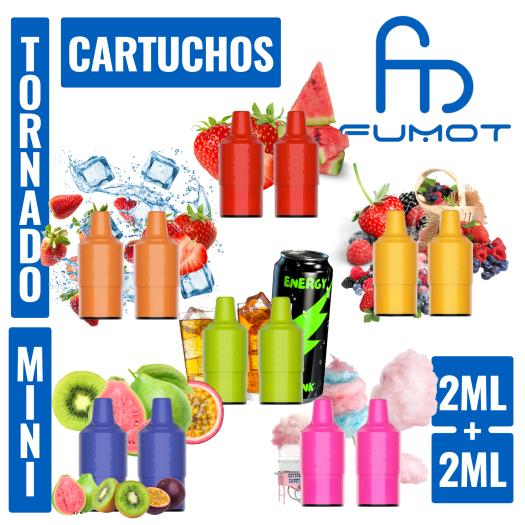 Cartuchos para Tornado Mini | 2 Cartuchos de 2ml 20mg |