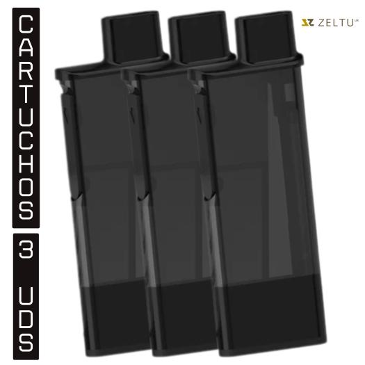 Cartuchos RECARREGÁVEIS para ZELTU X³ (Pacote com 3 cartuchos)