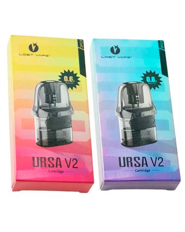 Cartuchos Ursa 2.0 V2 (0,6/0,8ohm) (3 unidades) - Lost Vape