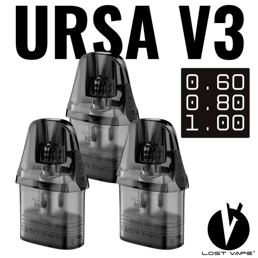 Cartuchos Ursa V3 2ml (3pcs) - Lost Vape