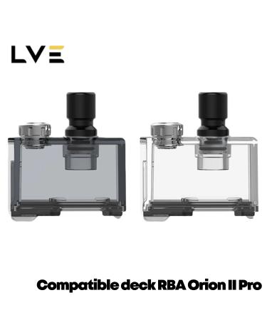 Cartuchos vazios RBA Orion II Pro de 4ml (2 uds) LVE