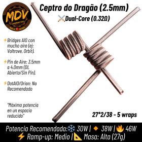 Ceptro do Dragão 2Core 2.5mm | MDV Coils |