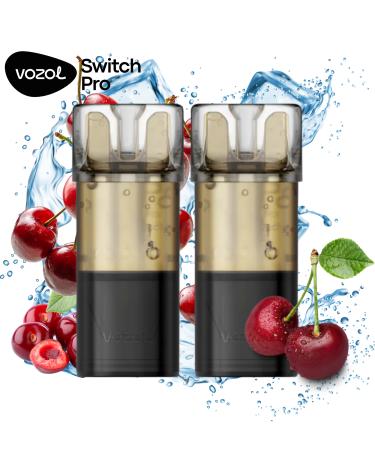Cherry Ice | Pack 2 uds | Cartuchos Pré-Carregado 20mg Vozol Switch Pro
