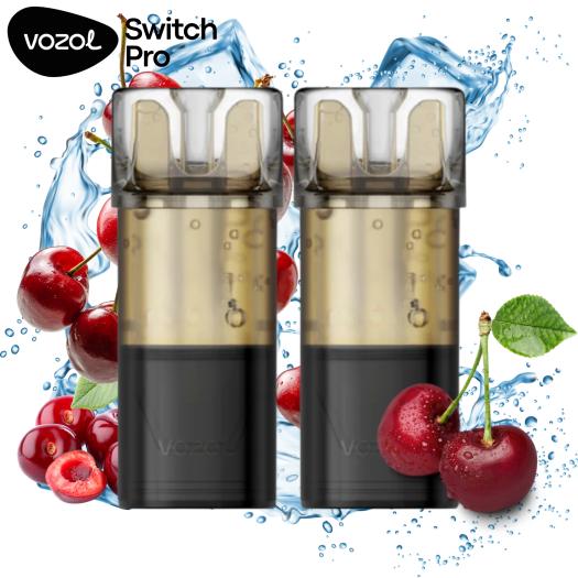 Cherry Ice | Pack 2 uds | Cartuchos Pré-Carregado 20mg Vozol Switch Pro