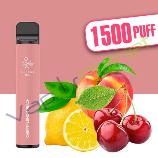 CHERRY LEMON PEACH Elf Bar 1500 4,8ml Pod System - Descartável - SEM NICOTINA