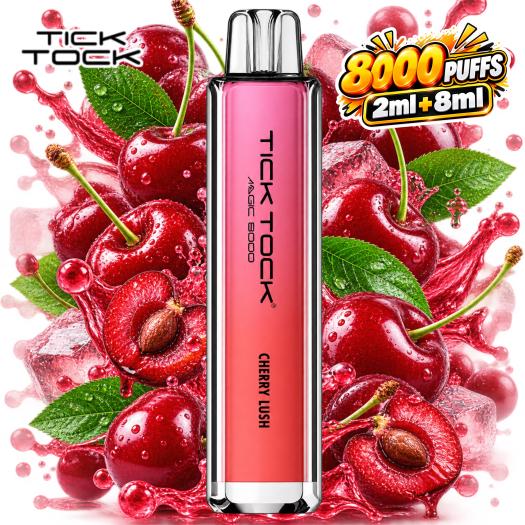 Cherry Lush Tick Tock Magic 8K 20mg | 8.000 Puff (2ml+8ml)