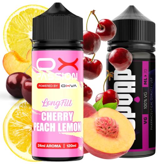 Cherry Peach Lemon 24ml/120 Longfill Oxva Ox Passion + 70ml VG Cherry Peach Lemon 24ml/120 Longfill Oxva Ox Passion + 70ml VG