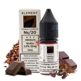 CHOCOLATE - ELEMENT ELIQUID SALTS 10 ml - Líquido con SALES DE NICOTINA