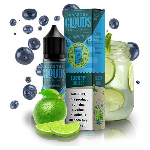 COASTAL CLOUDS BLUEBERRY LIMEADE 50ml + Nicokit Grátis BLUEBERRY LIMEADE