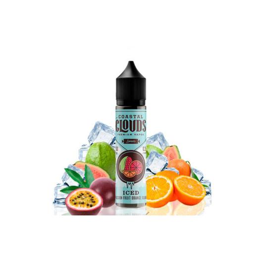 COASTAL CLOUDS SWEETS ICED PASSION FRUIT ORANGE GUAVA 50ml + Nicokit Gratis
