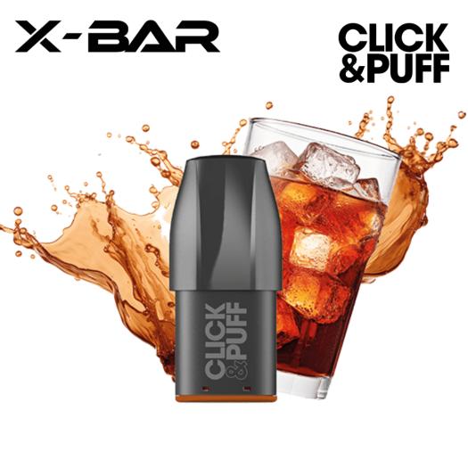 COLA Cartucho Click & Puff X-Bar 2ml 20mg 600 Puff (1 unidade)