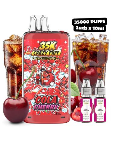 Cola Cherry Crazy Puff 35K 2x10ml 20mg Tornadoliq