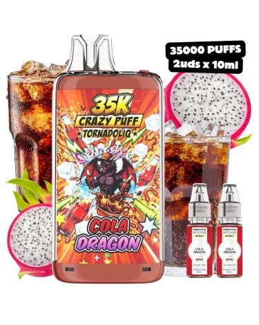 Cola Dragon Crazy Puff 35K 2x10ml 20mg Tornadoliq