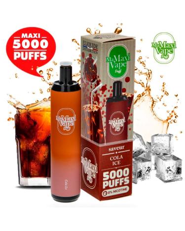 COLA ICE Ma Maxi vape 5000 puffs SEM NICOTINA