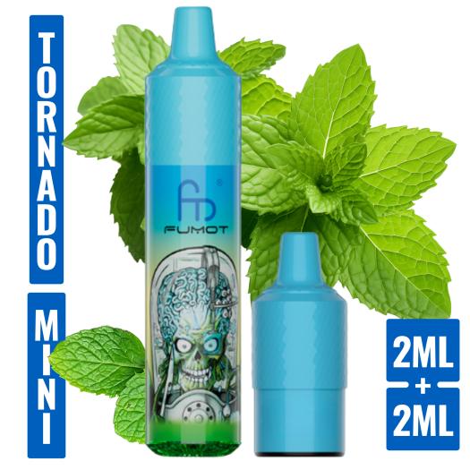 Cool Mint Mini Tornado 1200 (com 2 cápsulas de 2 ml e 20 mg)
