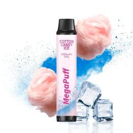 Cotton Candy Ice MegaPuff – 3000 PUFF – Descartável SEM NICOTINA