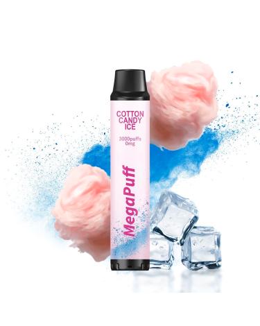 Cotton Candy Ice MegaPuff – 3000 PUFF – Descartável SEM NICOTINA