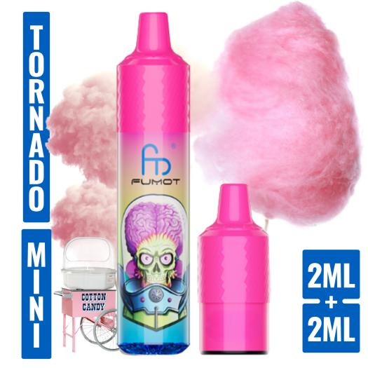 Cotton Candy Mini Tornado 1200 (com 2 cápsulas de 2 ml e 20 mg)