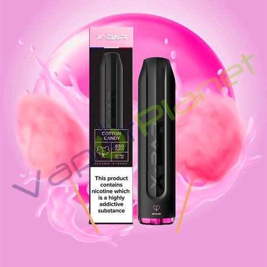 Cotton Candy X-Bar PRO 1500 Puffs - POD DESCARTÁVEL SEM NICOTINA