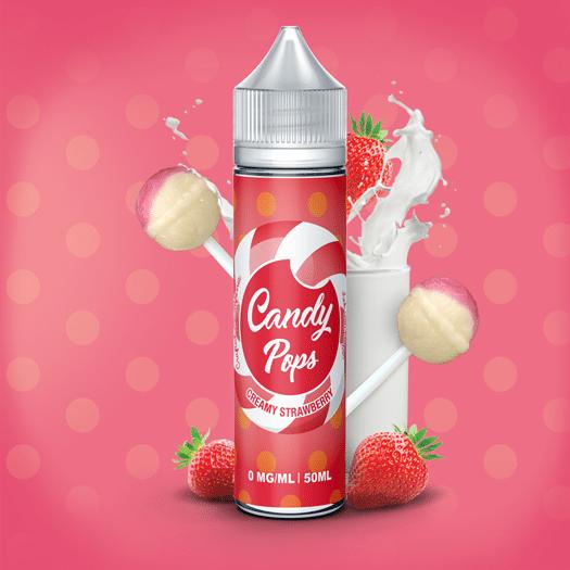 CREAM STRAWBERRY - Candy Pops - 50 ml + Nicokit gratis