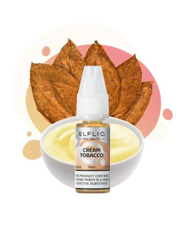 Cream Tobacco / Snoow Tobacco Nic Salt 10ml - Elfliq by Elf Bar