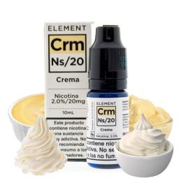 CREMA - ELEMENT ELIQUID SALTS 10 ml - Líquido con SALES DE NICOTINA