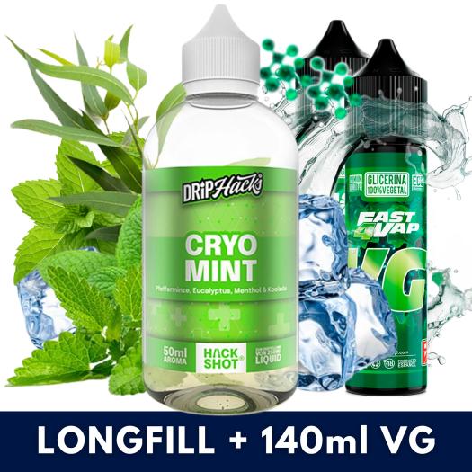 Cryo Mint 50ml/250 Aroma (Longfill) Drip Hacks + 140ml VG Fast