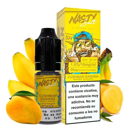 CUSH MAN BANANA - NASTY JUICE 10 ml - 10 mg y 20 mg - Líquido con SALES DE NICOTINA CUSH MAN BANANA - NASTY JUICE 10 ml - 10 mg y 20 mg - Líquido con SALES DE NICOTINA