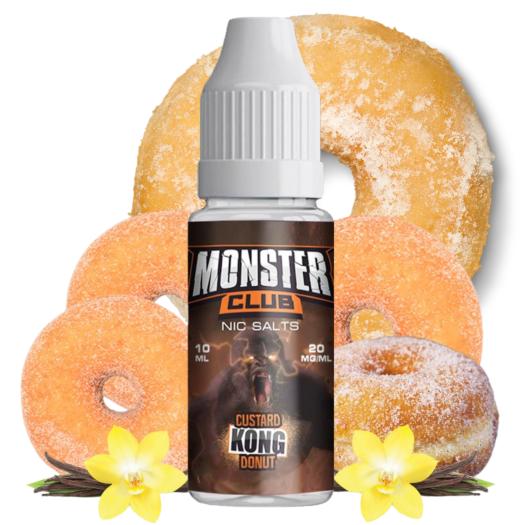 Custard Kong Donut 10ml - Monster Club Nic Salts 10mg