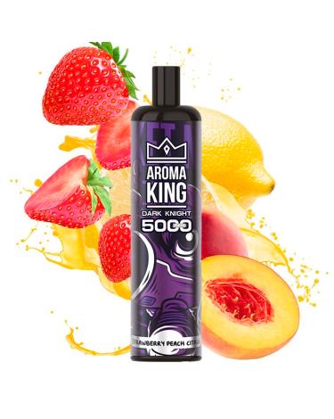 Descartável 5000 Puff Strawberry Peach Citrus - Aroma King SEM NICOTINA