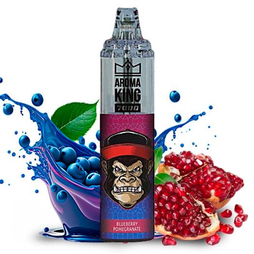 Descartável BLUEBERRY POMEGRANATE Tornado 7000 Puff SEM NICOTINA - Aroma King