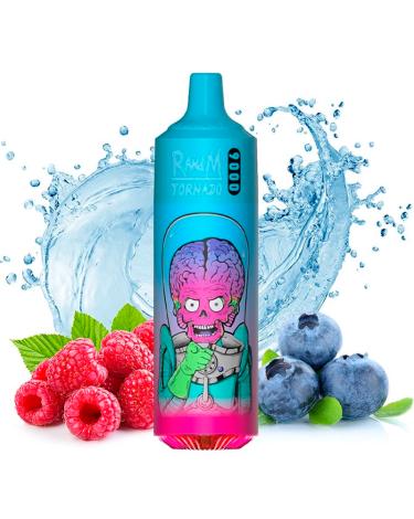 Descartável BLUEBERRY RASPBERRY Tornado 9000 Puff - 600mAh Fumot SEM NICOTINA