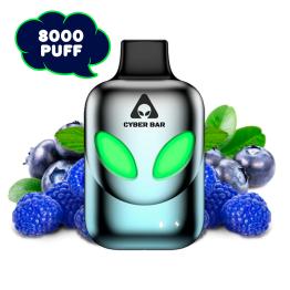 Descartável Blueberry Sour Raspberry 8000 Puff - Cyber Bar - Sem Nicotina