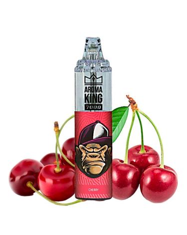 Descartável CHERRY Tornado 7000 Puff SEM NICOTINA - Aroma King