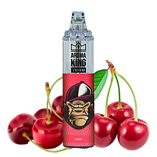 Descartável CHERRY Tornado 7000 Puff SEM NICOTINA - Aroma King
