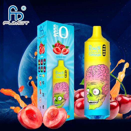 Descartável Cherry Tornado 9000 Puff - 600mAh Fumot SEM NICOTINA