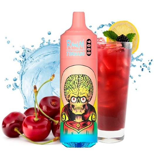 Descartável FIZZY CHERRY Tornado 9000 Puff - 600mAh Fumot SEM NICOTINA