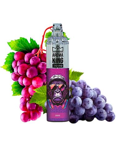 Descartável GRAPE Tornado 7000 Puff SEM NICOTINA - Aroma King