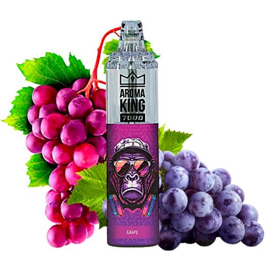 Descartável GRAPE Tornado 7000 Puff SEM NICOTINA - Aroma King