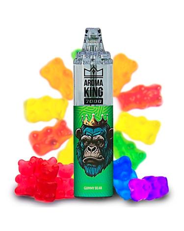 Descartável GUMMY BEAR Tornado 7000 Puff SEM NICOTINA - Aroma King