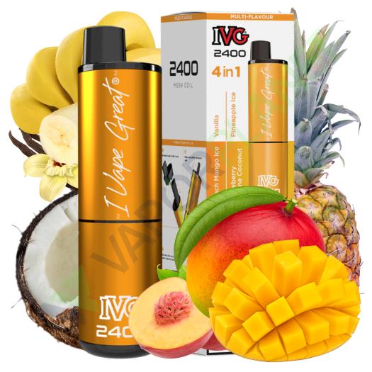 Descartável IVG 2400 Pod Kit EXOTIC EDITION - 4 IN 1 - 20mg