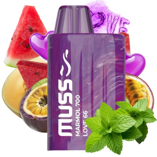 Descartável LOVE 66 Muss Marmol 700 Puff  20mg