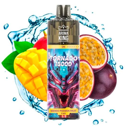 Descartável Mango Passion Fruit 15000 Puff SEM NICOTINA - Aroma King